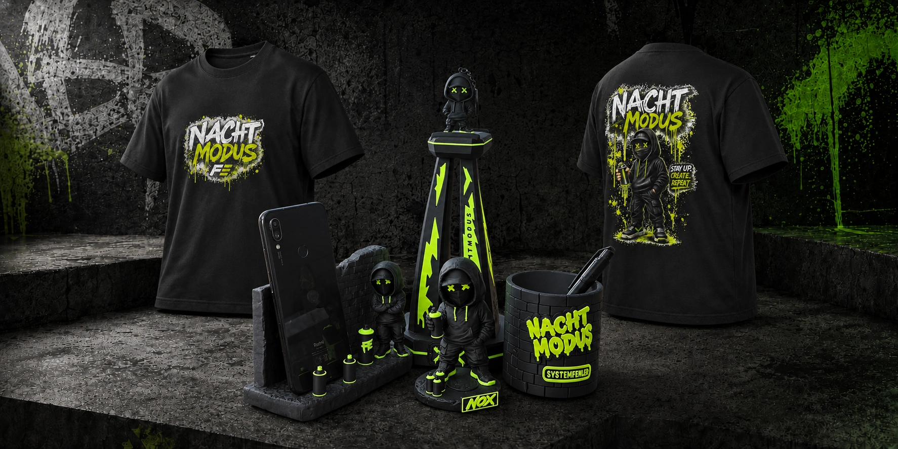 NOX Collection mit T-Shirt und passenden 3D-Bundle-Produkten